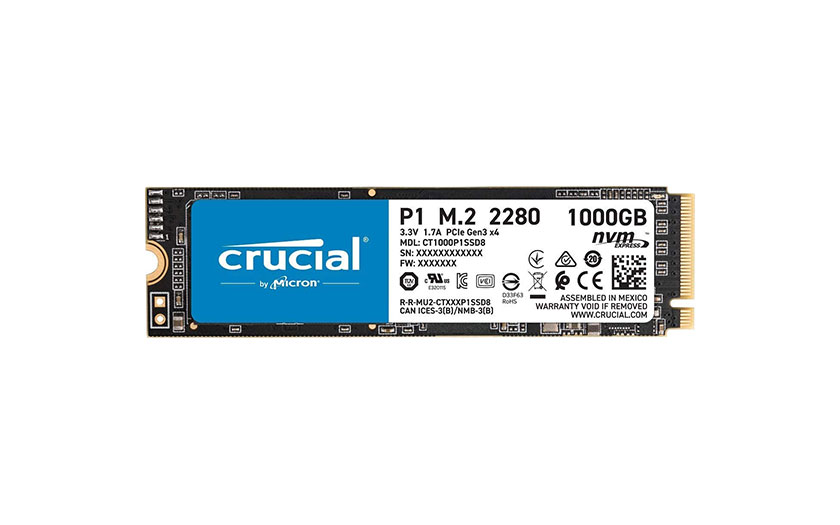 Crucial P1 M.2 NVMe PCIe SSD